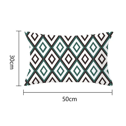 Geometric Pattern Black and White Cushion Cover – Home Decor Pillowcase