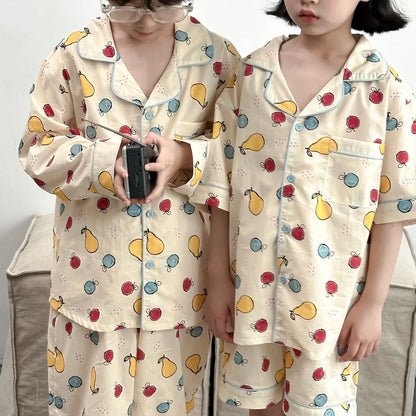 Autumn Kids Pajamas - Cartoon 2-Piece Sleepwear Set