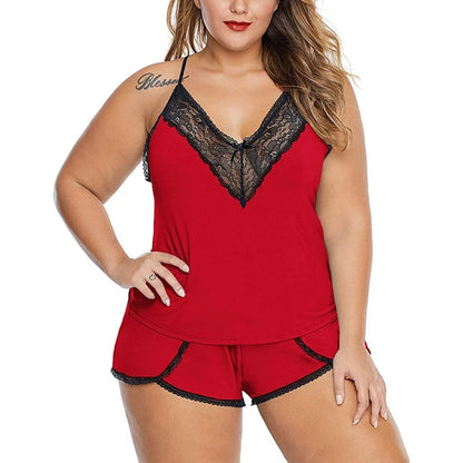 Women's Plus Size Lace Sleepwear