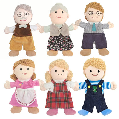 Family Soft Stuffed Toy Dolls – Dad, Mum, Brother, Sister