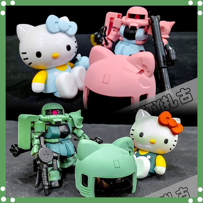 Hello Kitty SDCS EX Green & Red Zagu II Robot Mecha Model