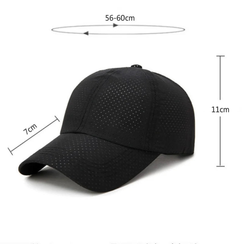 Snapback Quick Dry Mesh Baseball Cap