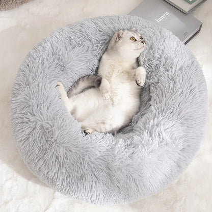 Donut Dog Bed | Large Round Plush Basket for Dogs