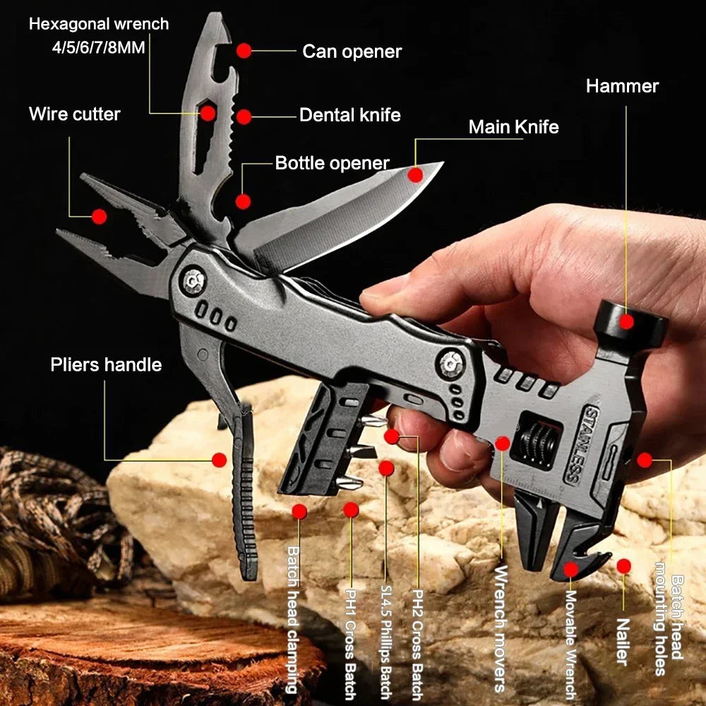 16-in-1 Universal Folding Pliers – Multi-Function Tool