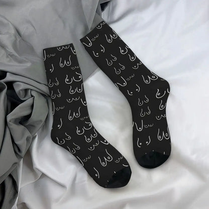 Funny Crazy Sock with Seamless Pattern - Comfortable Crew Length