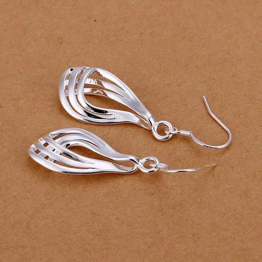 Elegant 925 Sterling Silver Women's Earrings