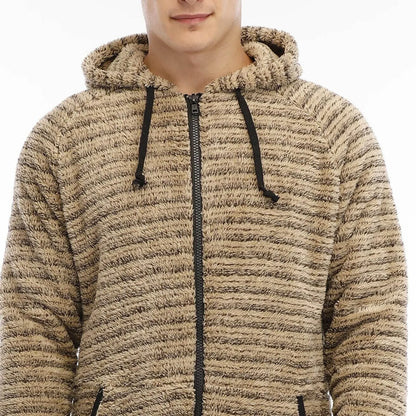 Men’s Warm Fleece Onesie - Fluffy Hooded Sleepwear