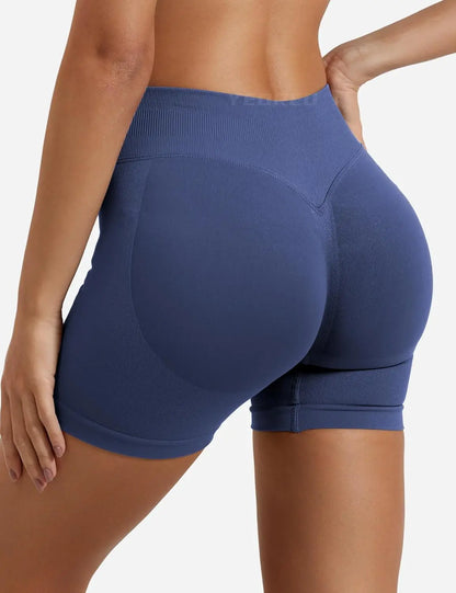 Women's Impact Gym Shorts: Seamless Biker Shorts for Fitness & Yoga