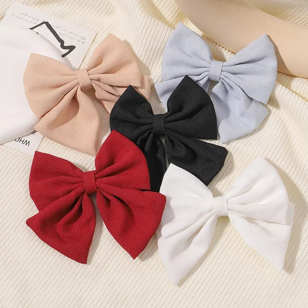 2 pcs Grosgrain Ribbon Hairpins for Girls