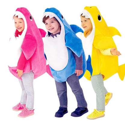 Adult & Kids Shark Costume Jumpsuit