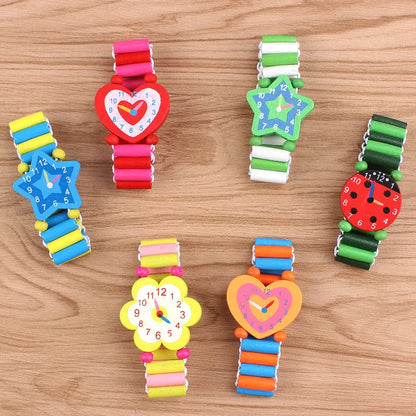 Kids Wooden Bracelet Watch – Fun Educational Time-Telling Toy