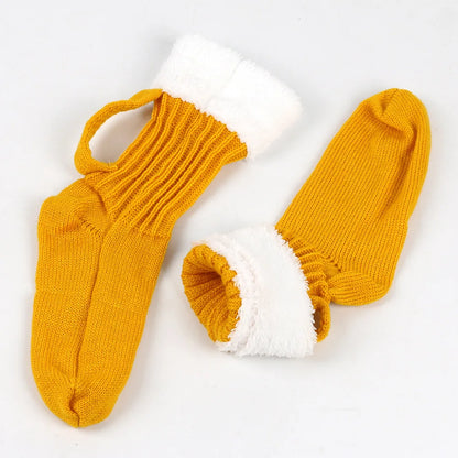 3D Beer Mug Knitted Socks - Thick, Warm & Cozy Winter Crew Socks