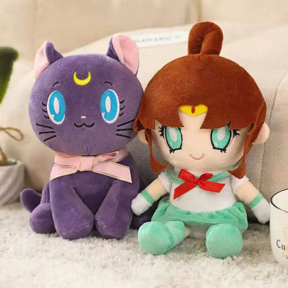 Sailor Moon Plush Toy – Moon Cat & Moon Hare Anime Doll