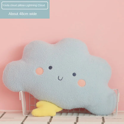 Rainbow Cloud Plush Pillow