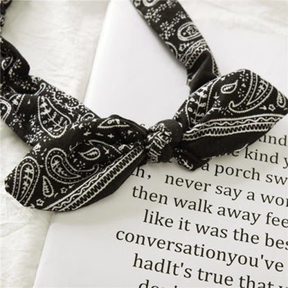 Vintage Boho Cross Knot Elastic Hairbands