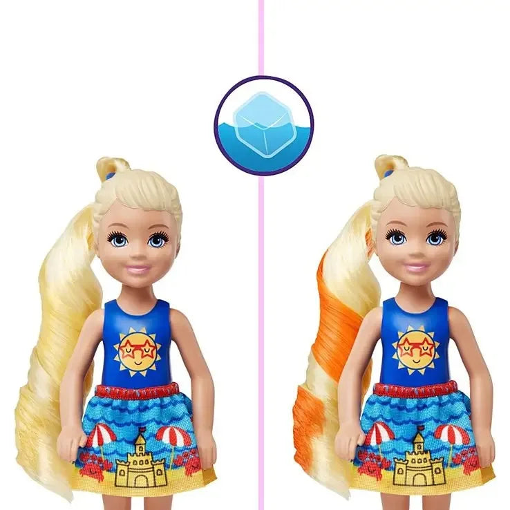 1 pc Random Barbie Color Reveal Chelsea Doll – Water-Soluble Color Change