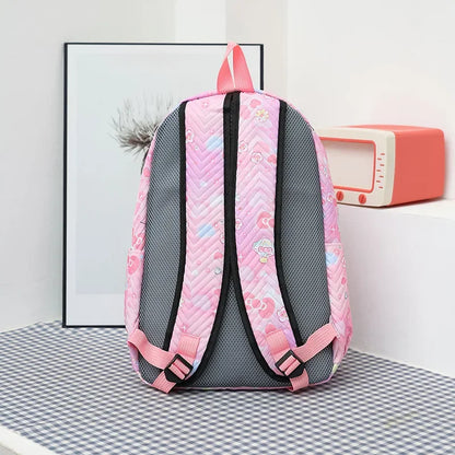 Flower Printed 3-Piece Backpack Set