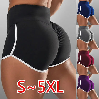 High Waist Seamless Running Shorts for Women | Push Up Gym Training Tights