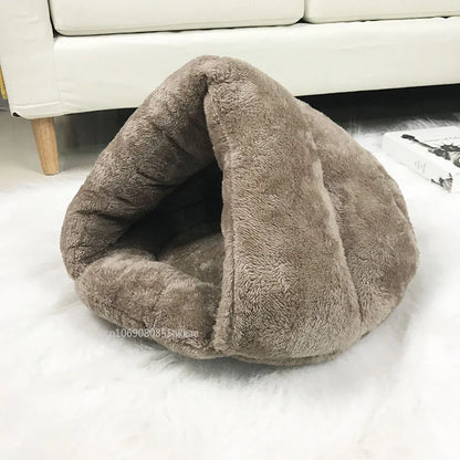 Winter Plush Dog Bed