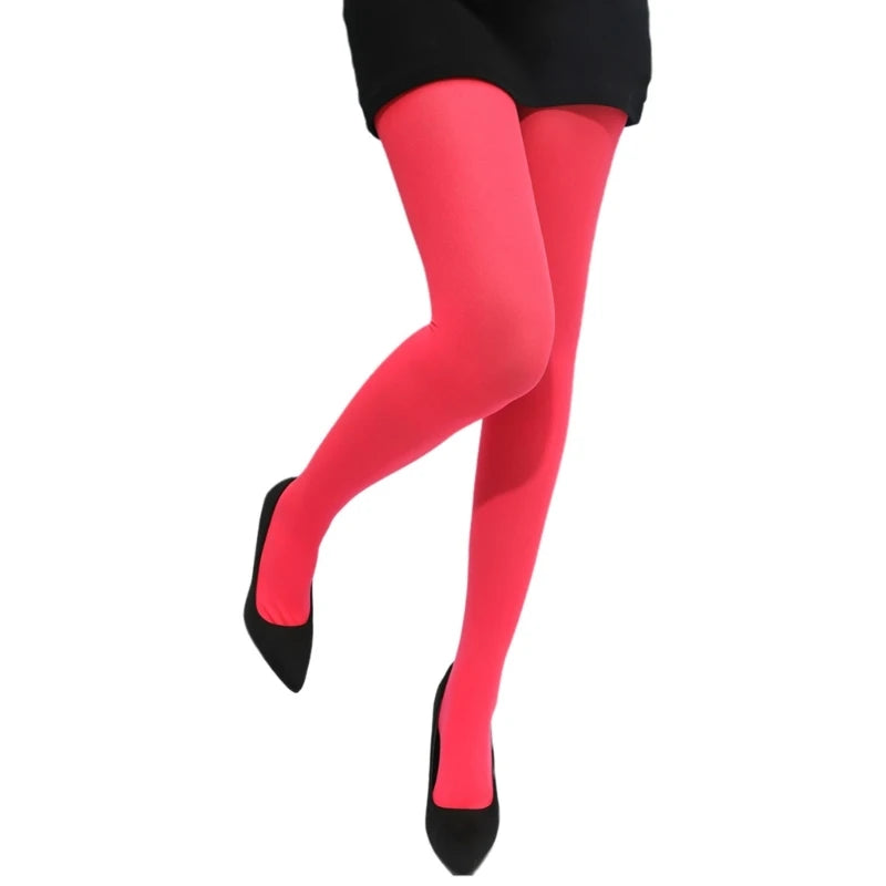 Neon Color Sexy High Knee Pantyhose