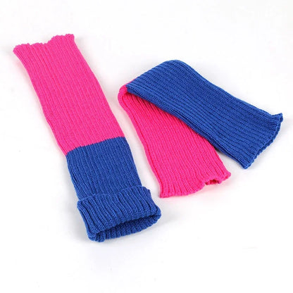 Neon Knit Leg Warmers