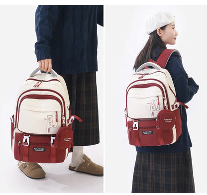 Girls' Waterproof School Bags with Purse