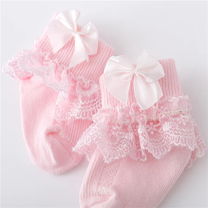 Cotton Lace Infant Girls Sock