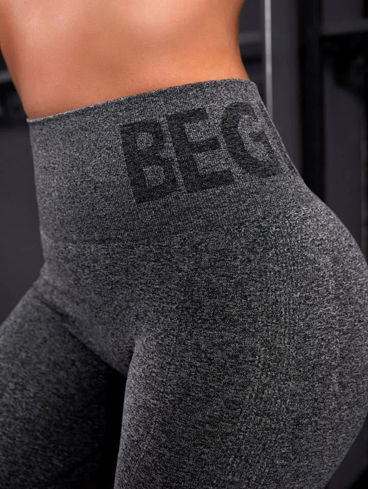 High Waist Hip-Lifting Yoga Pants | Seamless Fitness