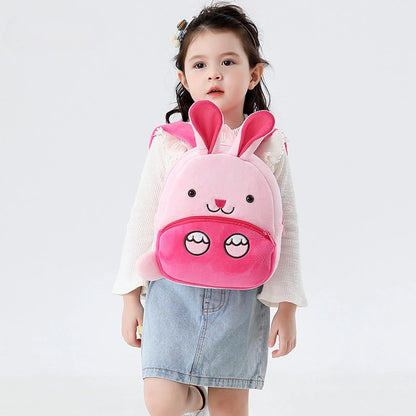 Cute Cartoon Animal Backpacks for Kids | Adjustable Plush School Bags for Girls & Boys