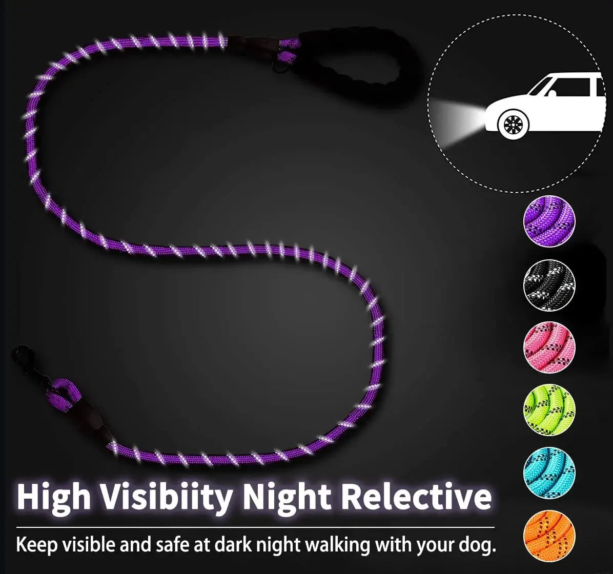 Strong Reflective Dog Leash