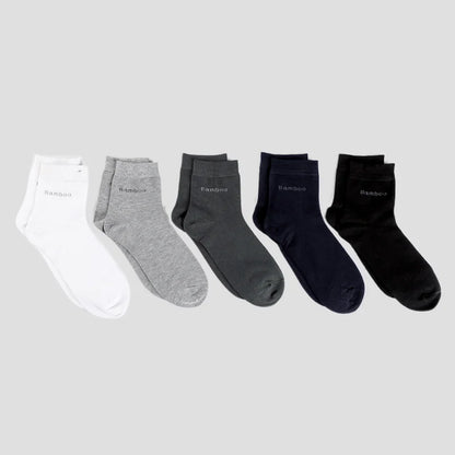 10 Pairs Men's Bamboo Fiber Crew Socks