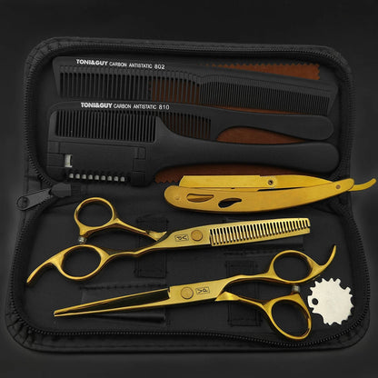 VP Professional Hairdressing Scissors Barber Set – 5.5" &amp; 6.0" Hair Cutting and Thinning Tools