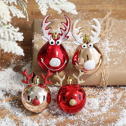 Elk Christmas Balls Ornaments – Bauble Pendant for Tree Decor