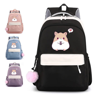 Cute Hamster Pattern Backpack