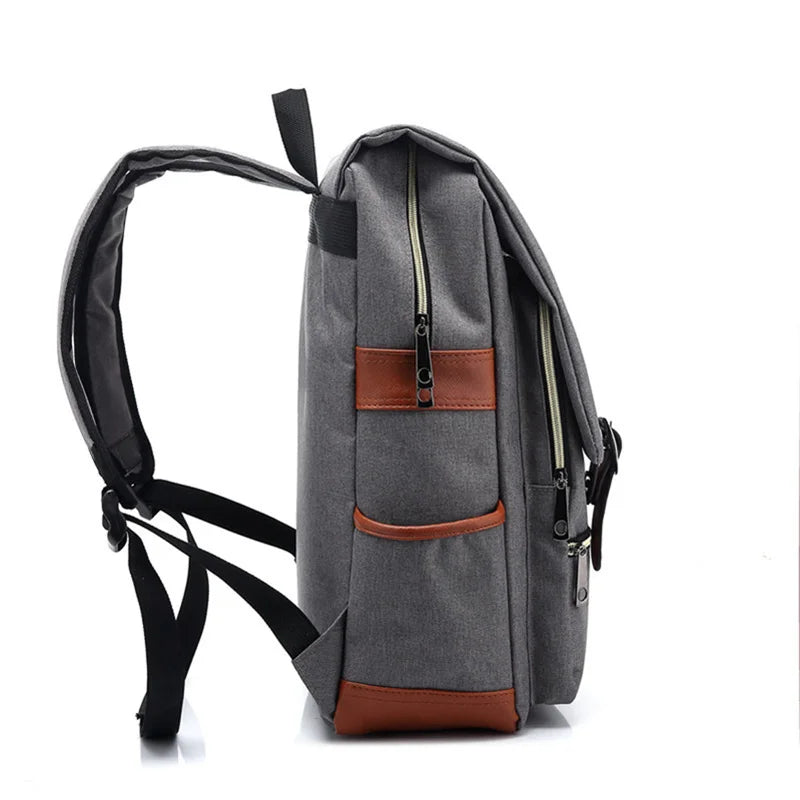 Vintage 16-Inch Laptop Backpack | Canvas Travel & Leisure Bag