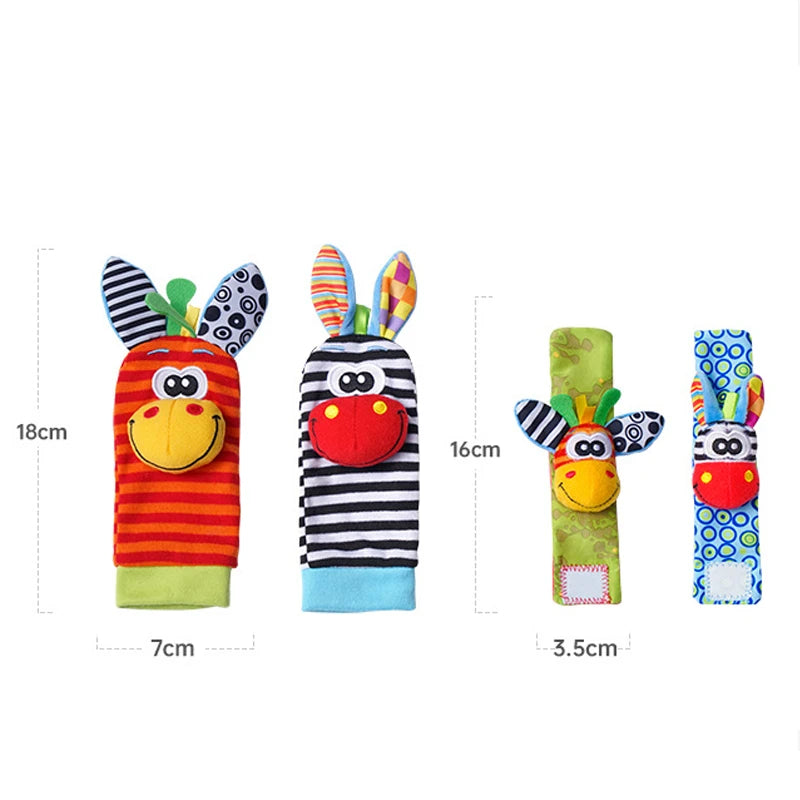 Baby Rattles Toys Animal Socks Series 2