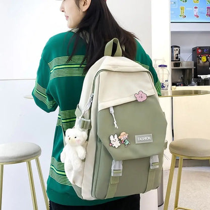 Nylon Book Bag | Multifunctional Waterproof College & School Rucksack