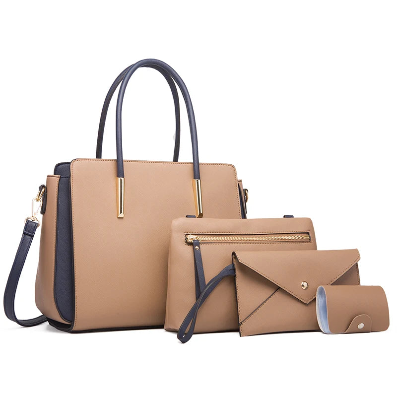 TRAVEASY 2024 Designer Bags | Luxury 4-Piece Set for Women