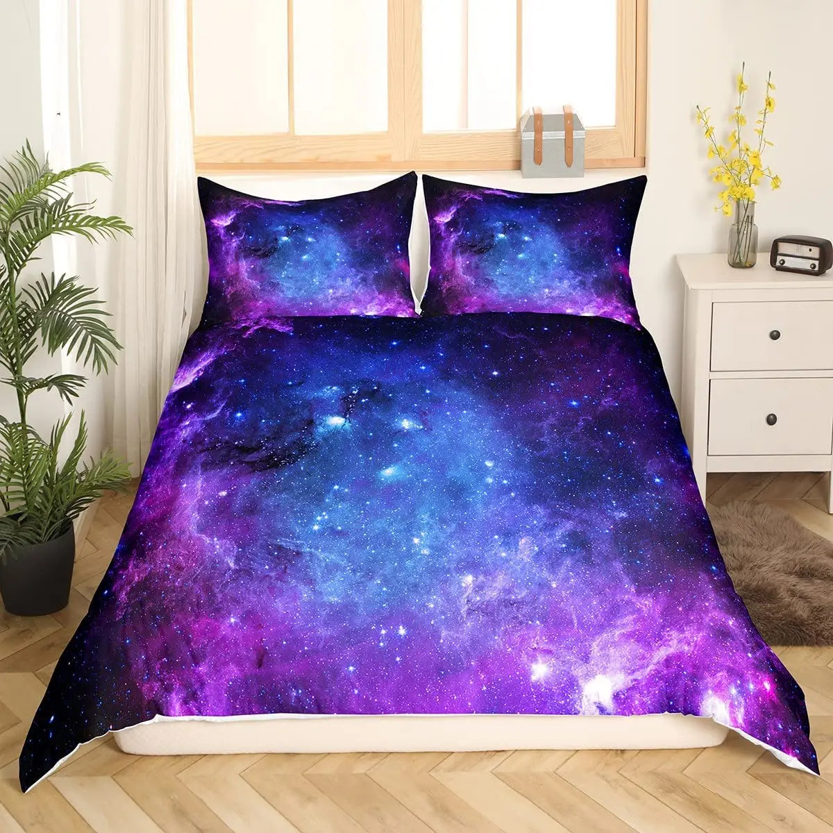 Galaxy Duvet Cover Set | Starry Sky Bedding for Kids & Teens