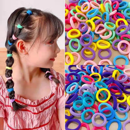 Colorful Elastic Hair Bands – Nylon Hair Accessories for Kids & Women