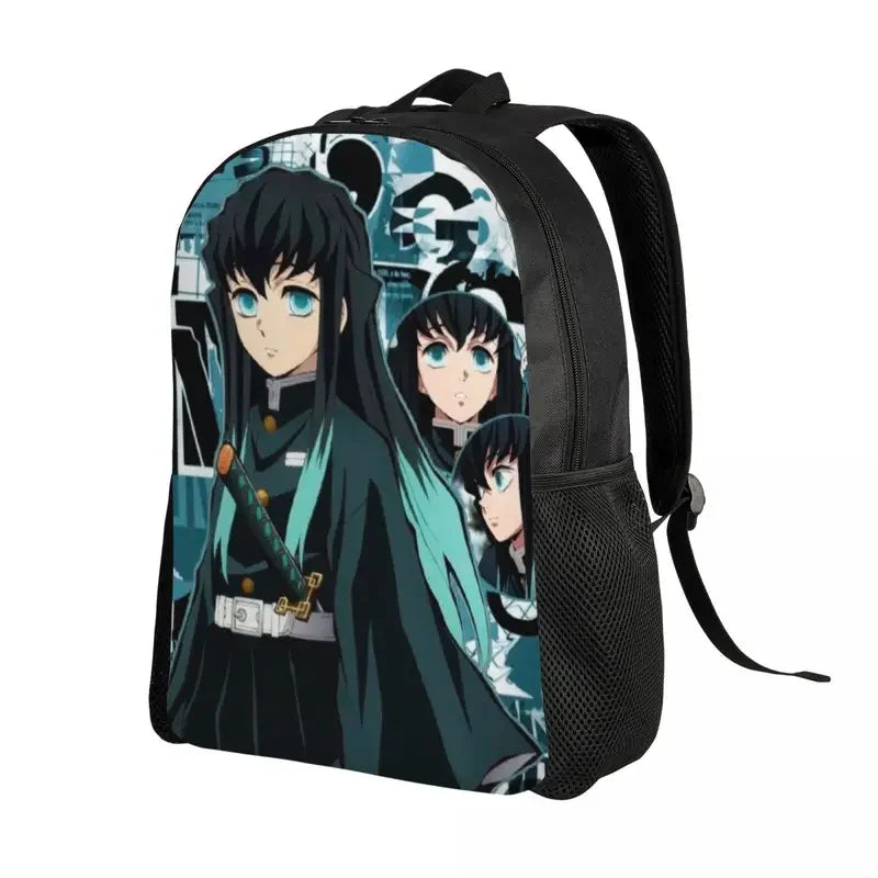 Customized Muichiro Tokito Demon Slayer Poster Backpack