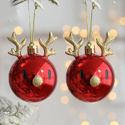 Elk Christmas Balls Ornaments – Bauble Pendant for Tree Decor