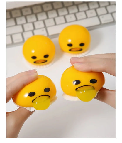 Funny Squeeze Toy – Puking Egg Yolk Stress Ball