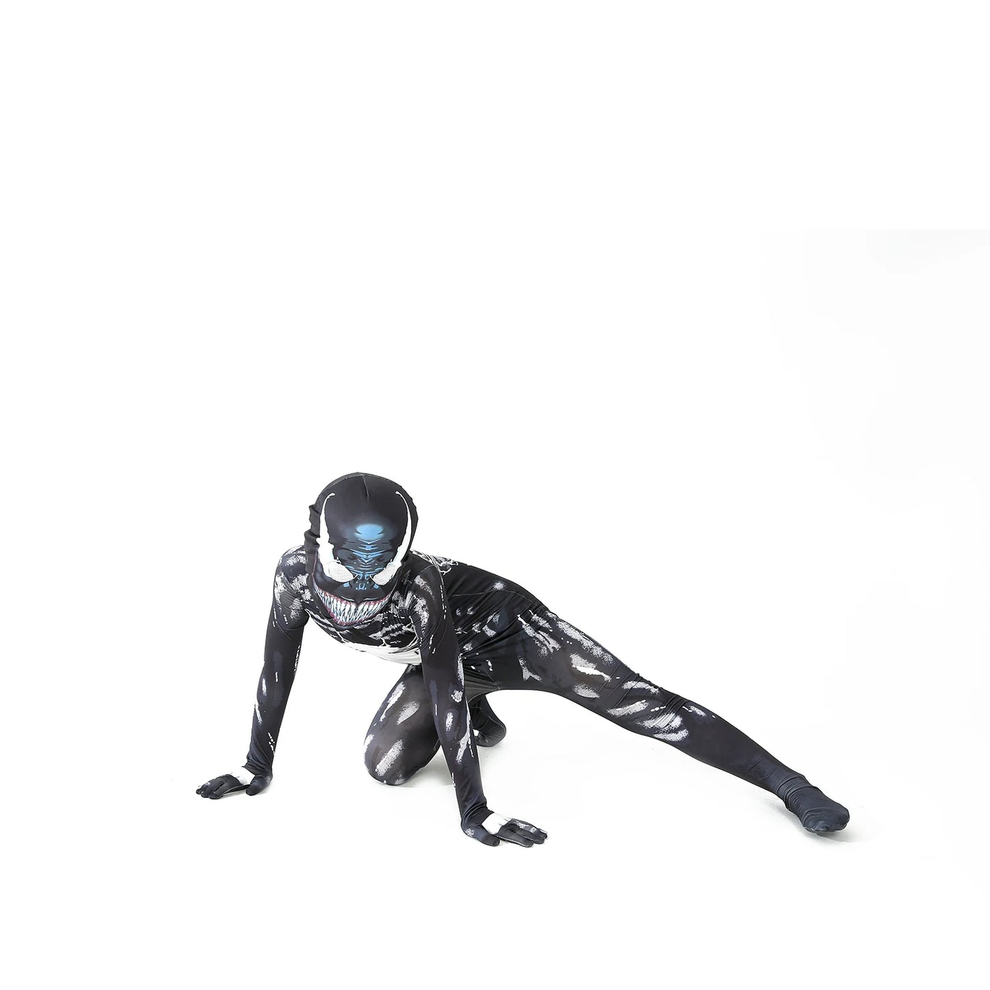 Kids Venom Cosplay Costume Jumpsuit