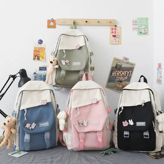 Nylon Book Bag | Multifunctional Waterproof College & School Rucksack