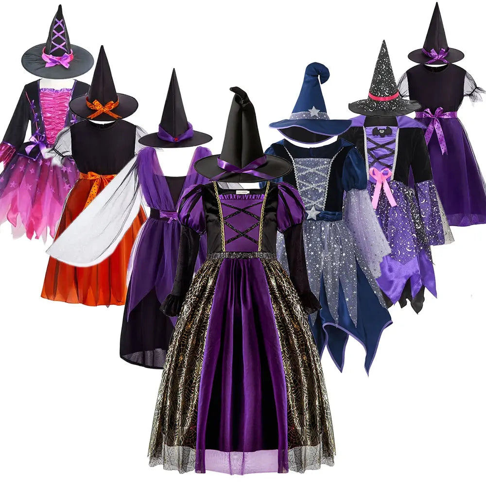 Lovely Witch Costume for Little Girls