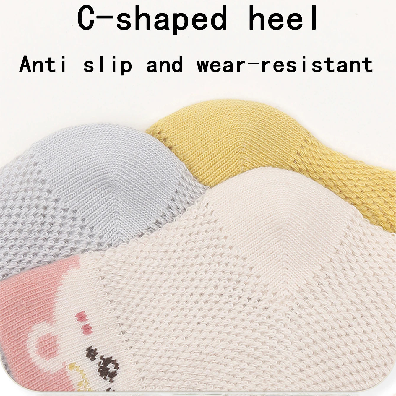 Breathable mesh cotton blend ankle socks