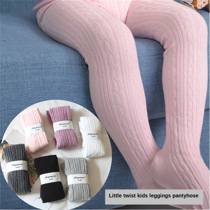 Spring Knitted Baby Pantyhose For Girls