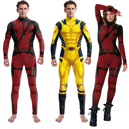 Superhero Wolverine Deadpool Cosplay Jumpsuit | Unisex