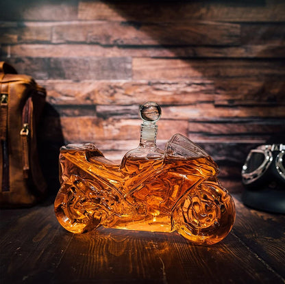 Motorcycle Gift Decanter for Wine &amp; Whiskey – 750ml Spirits Gift